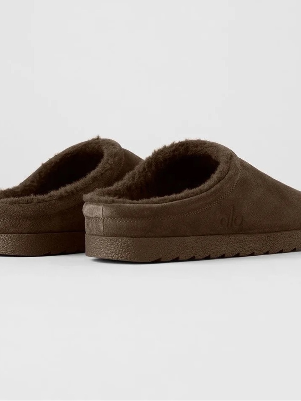 ALO Yoga Men's Fleece-Lined Slip-On Loafers - Dark Brown